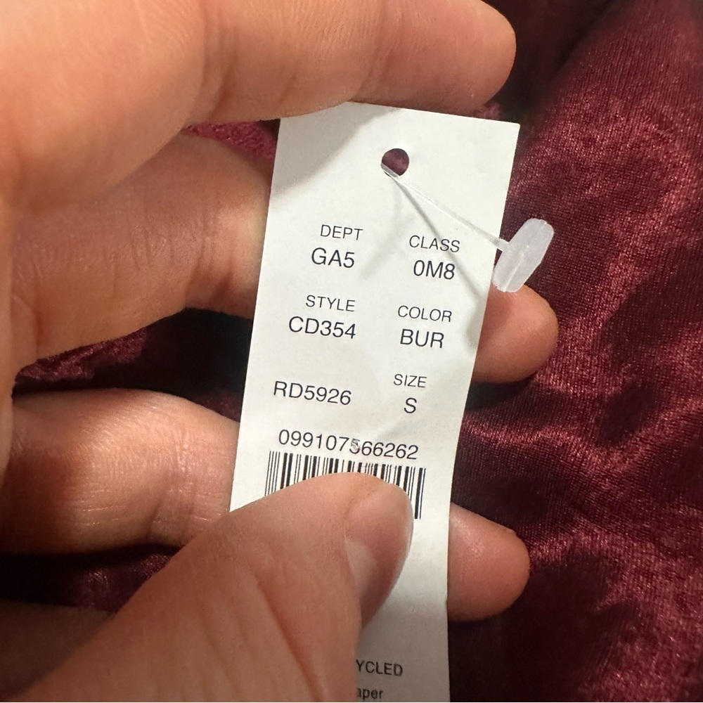 J crew burgundy Gwyneth lace-trim slip skirt in textured satin - Picture 5 of 5